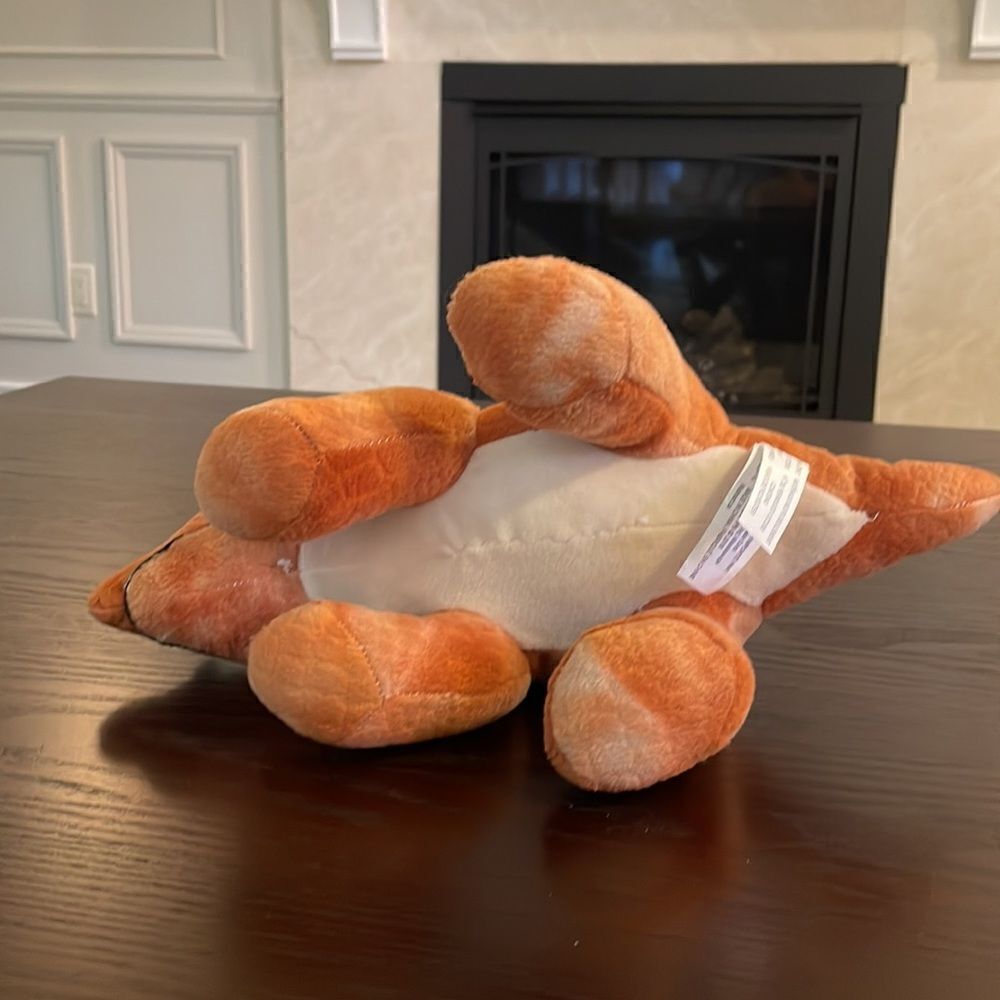 Kid Connection Plush Brown/Orange Dino 7'' Dinosaur Toy Good Condition - Picture 5 of 7